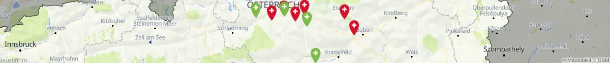 Kartenansicht für Apotheken-Notdienste in der Nähe von Admont (Liezen, Steiermark)